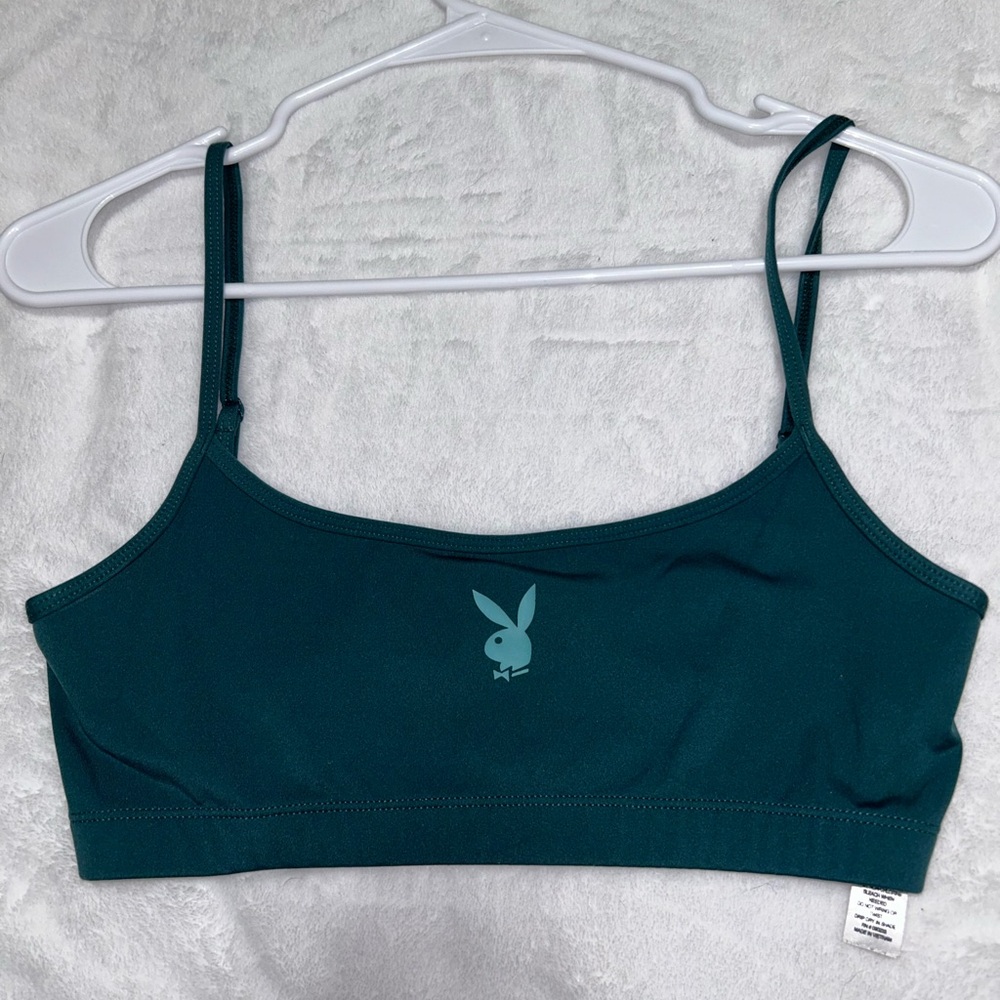 Women’s Playboy Bralette Dark Green S